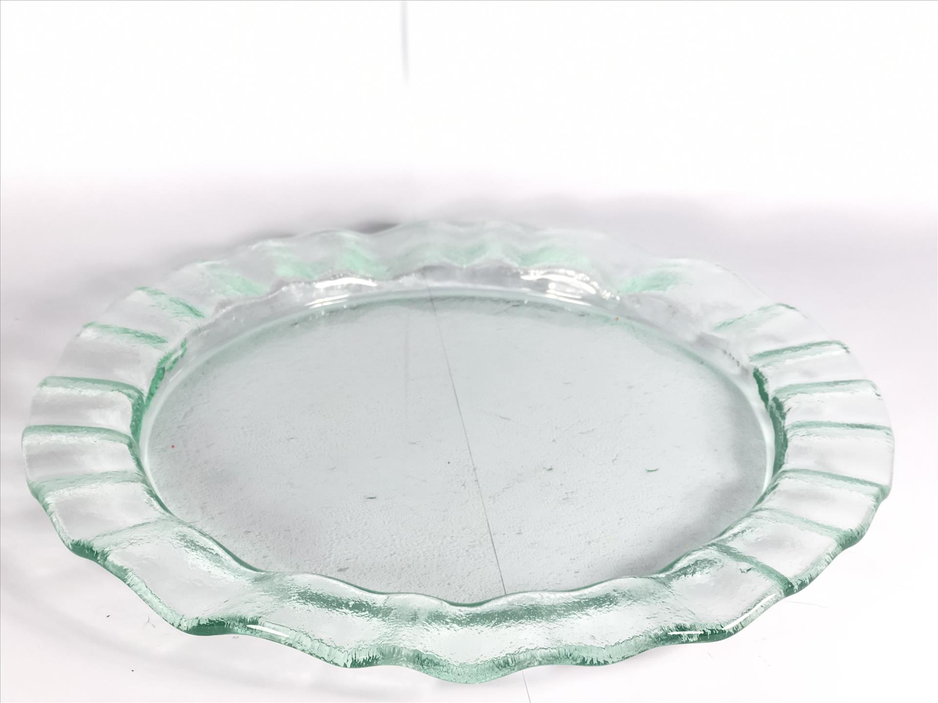 窯燒玻璃盤/圓形玻璃盤【波浪】 | 第三張展示圖