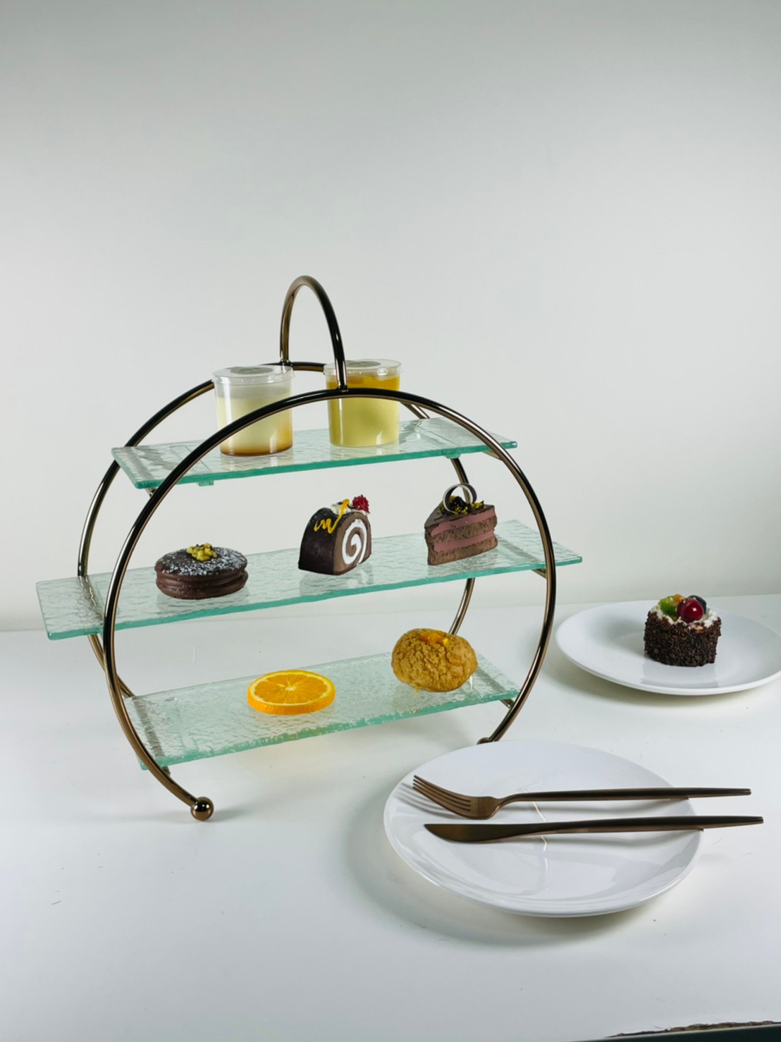 拱型三層下午茶架 特色盤架/蛋糕架/點心架/下午茶架 餐廳愛用 | 第三張展示圖