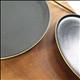 北歐風 黑色磨砂餐盤 居家餐廚擺設 質感裝飾 餐盤 盤子  10、7.5吋弧邊盤(金邊) | 第四張展示圖