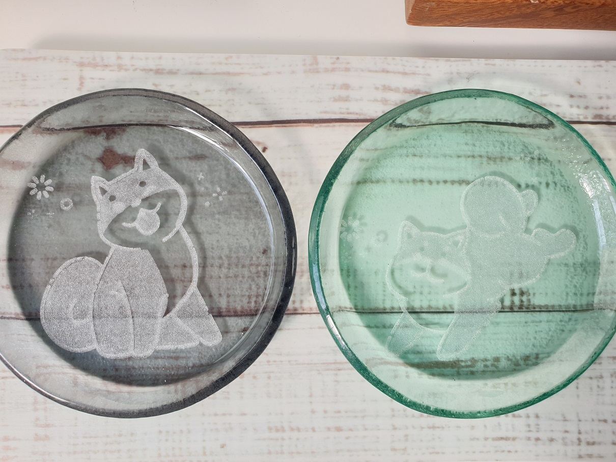 玻璃圓形醬料碟 醬油碟/小菜淺盤/弧邊盤 （四色)  可雷射雕刻LOGO 請提供圖稿估價 | 第六張展示圖