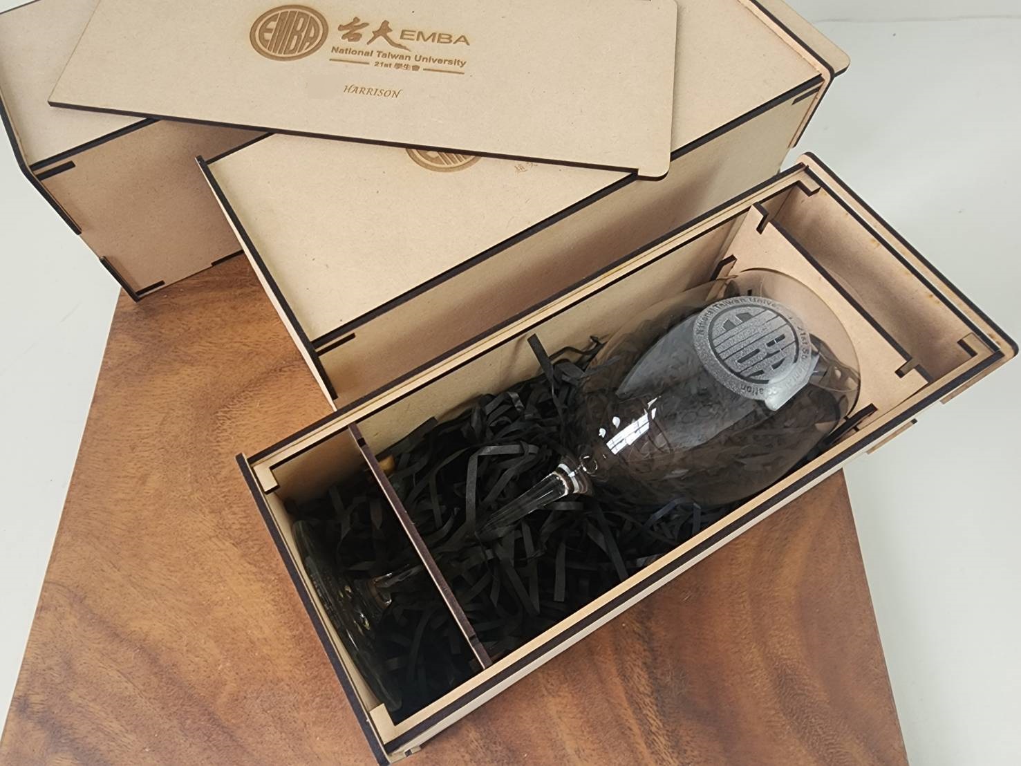 無鉛水晶玻璃杯雕刻 卡本內紅酒杯470ml 專屬木盒包裝單入 | 第六張展示圖