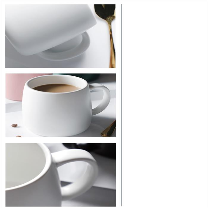  北歐風 平光 釉色馬克杯 茶杯 水杯 咖啡杯 牛奶杯 480ML (4色可選) 