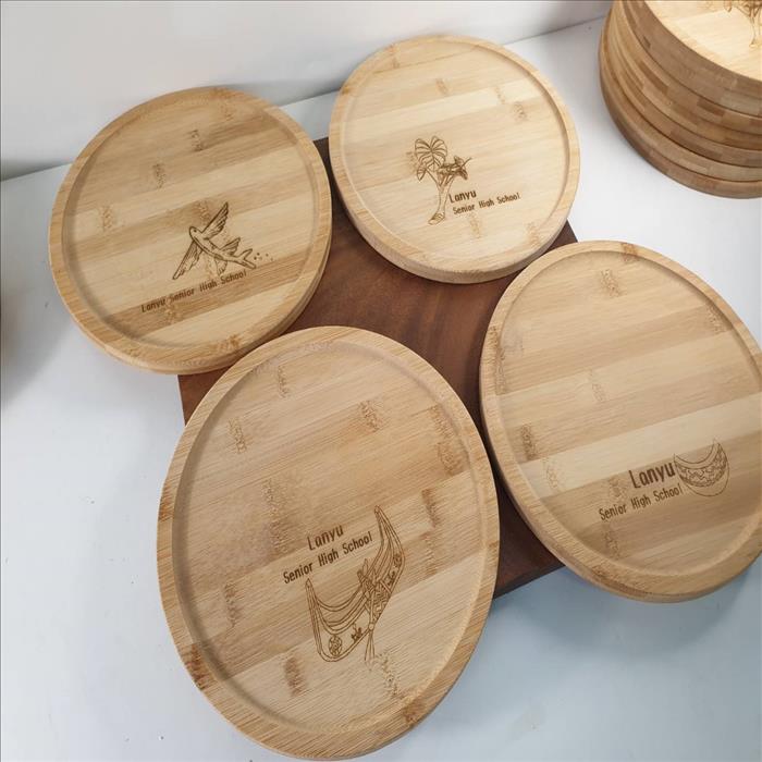 竹木托盤 日式木盤 杯墊 適合放茶杯 燒烤 可雷射雕刻LOGO 請提供圖稿估價