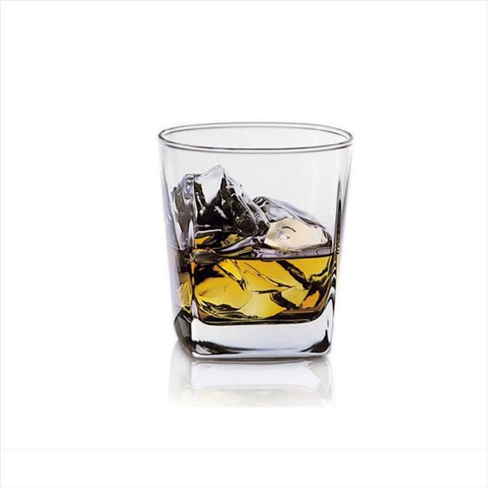 釉燒彩色玻璃杯 方形威士忌杯-295ml 起訂量100pcs起 | 展示圖