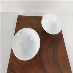 6吋 純白強化瓷飯碗 麵碗 湯碗 可客製化印刷LOGO 釉上彩圖樣 | 展示圖