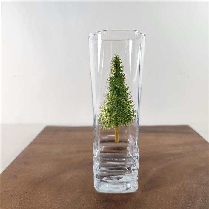 玻璃杯印刷 釉燒彩色 細緻方型長飲酒杯335ml 可印刷圖案Logo 圖案耐洗不掉 少量可做 | 第一張展示圖