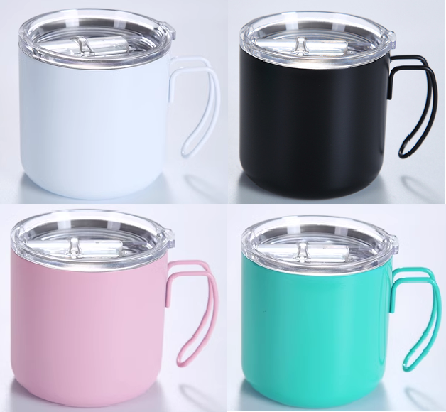 光雕不鏽鋼保溫杯 咖啡杯 含杯蓋 4色可選 350ml 可刻印LOGO字圖 | 第三張展示圖