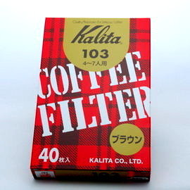 Kalita 無漂白咖啡濾紙 #101#102#103 40枚入/盒 | 第三張展示圖