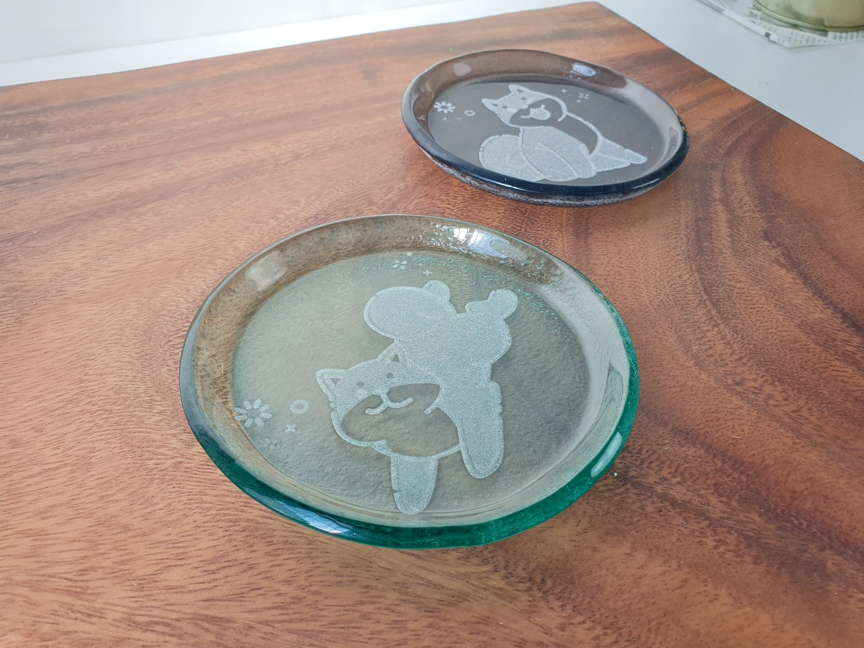 玻璃圓形醬料碟 醬油碟/小菜淺盤/弧邊盤 （四色)  可雷射雕刻LOGO | 第四張展示圖