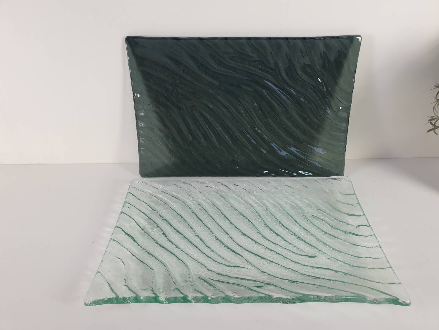 窯燒玻璃盤/方型玻璃盤【樹紋】 | 第四張展示圖