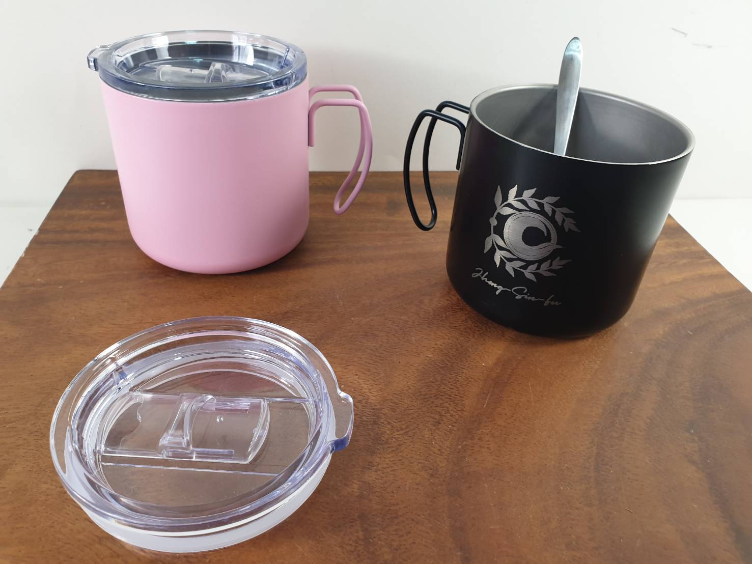 光雕不鏽鋼保溫杯 咖啡杯 含杯蓋 4色可選 350ml 可刻印LOGO字圖 | 第五張展示圖