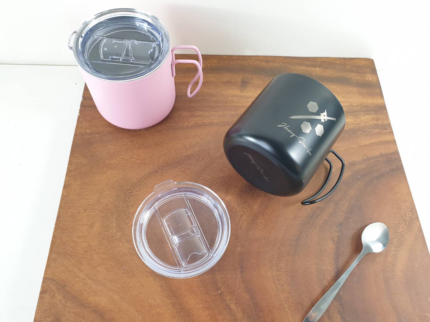 光雕不鏽鋼保溫杯 咖啡杯 含杯蓋 4色可選 350ml 可刻印LOGO字圖 | 第六張展示圖