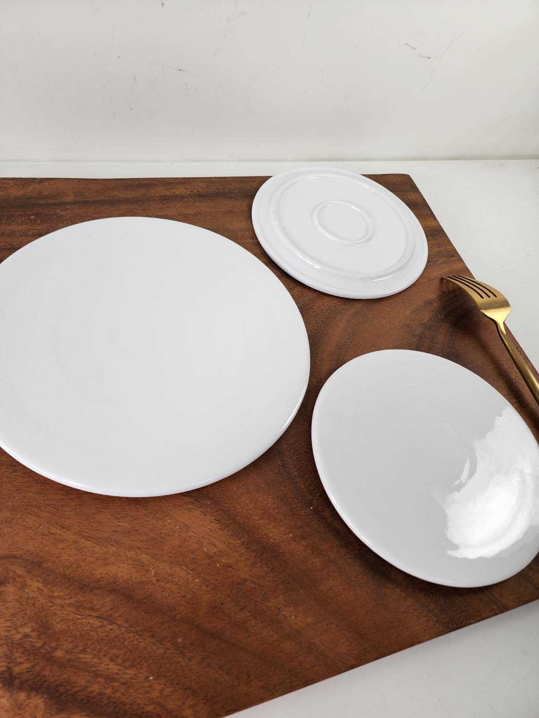 簡約款純白平板盤 蛋糕盤 壽司盤 烘焙麵包盤 可客製化釉上彩 | 第六張展示圖