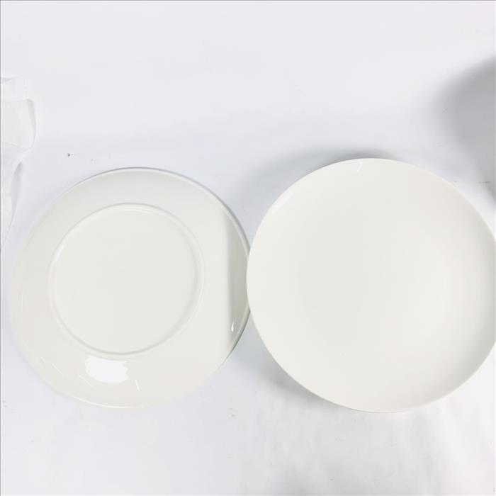 純白強化瓷圓盤(7吋、8吋、9吋、10吋、12吋) 可客製化印刷LOGO 釉上彩