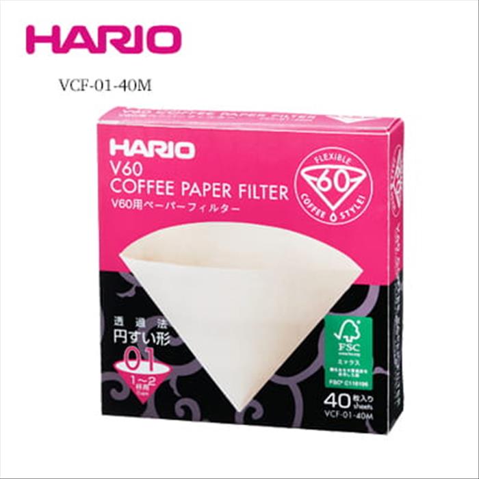 HARIO - 101/102無漂白濾紙(40枚入) | 展示圖