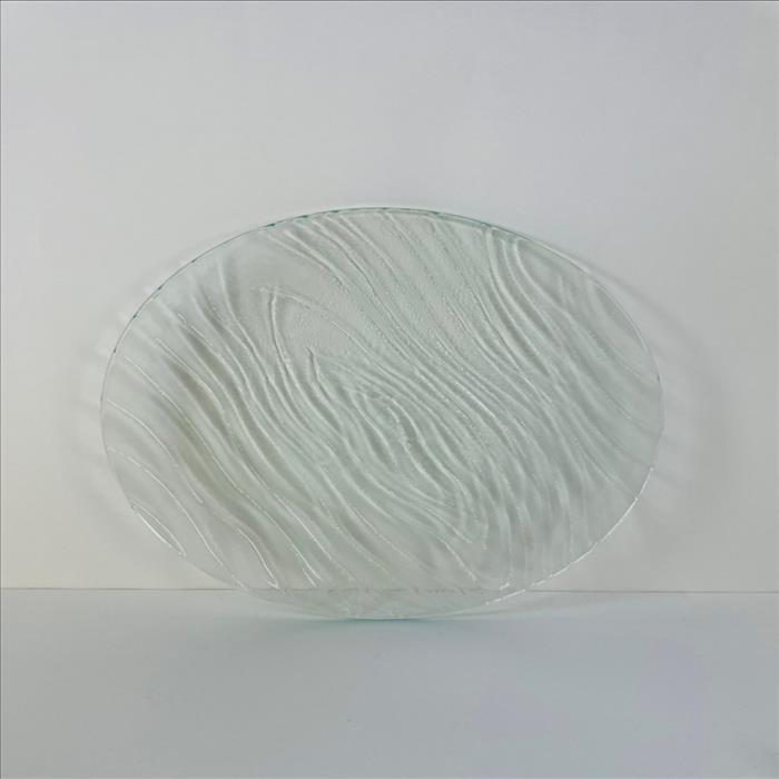 窯燒玻璃盤/圓型樹紋淺盤 | 展示圖