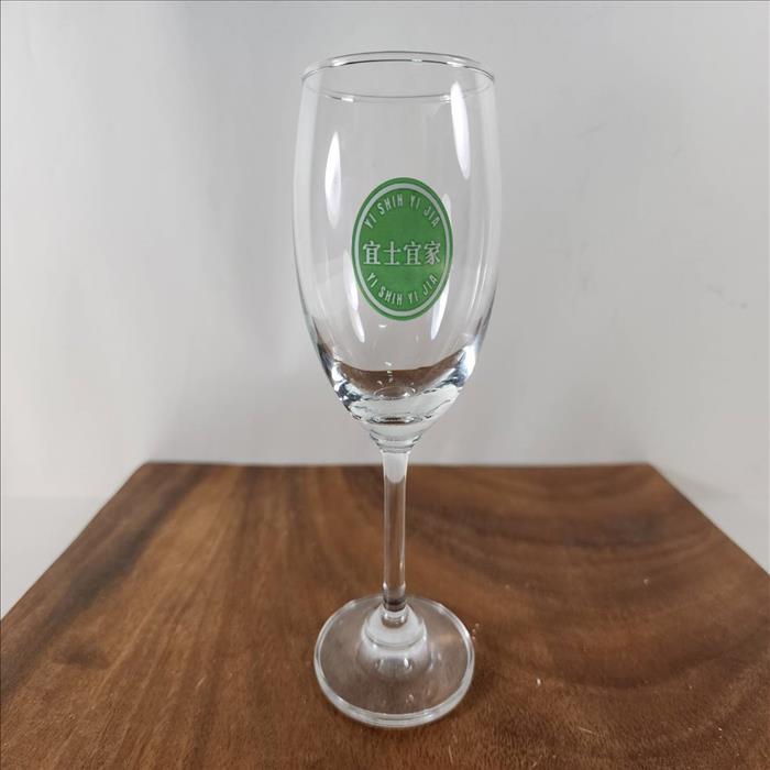 玻璃杯印刷 釉燒彩色玻璃杯 標準型紅酒杯 240ml 可客製印刷圖案LOGO 圖案耐洗不掉 | 展示圖