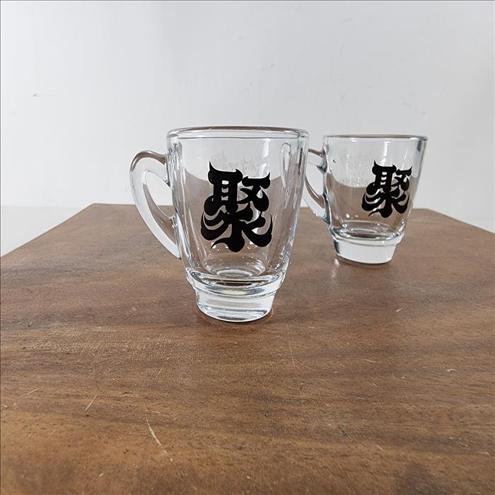 玻璃杯印刷 義式濃縮咖啡杯 可印刷圖案Logo 圖案耐洗不掉 少量可做 | 展示圖