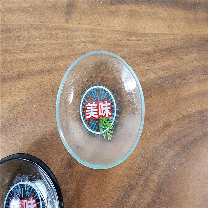 玻璃盤印刷 釉燒彩色玻璃盤 圓形/丸型醬料碟 可客製印刷圖案LOGO 圖案耐洗不掉 | 展示圖