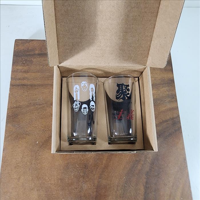 玻璃杯印刷 釉燒熱炒杯雙入盒裝組合 啤酒杯150ml 可印刷圖案耐洗不掉 最少100組起訂