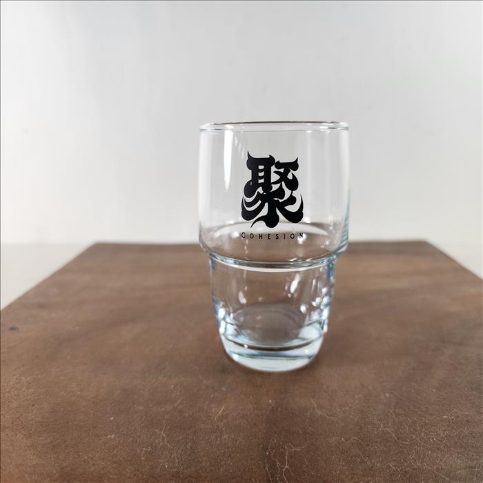 玻璃杯印刷 釉燒彩色 細緻可疊橢圓杯-285ml 可印刷圖案Logo 圖案耐洗不掉 少量可做 | 展示圖
